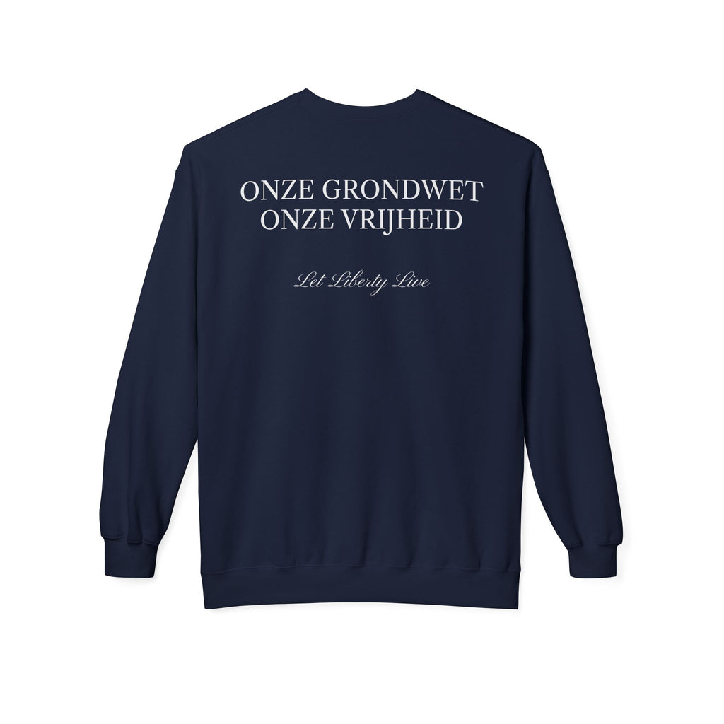 Crewneck Grondrecht = vrijheid - organic